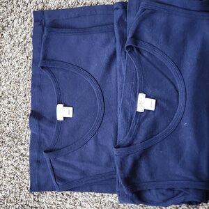 NWT J Crew Two Large Navy Tanks